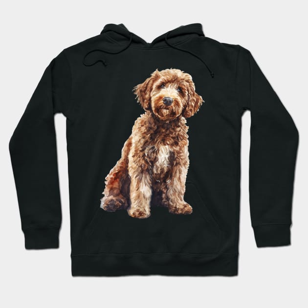 Labradoodle Hoodie by DavidBriotArt